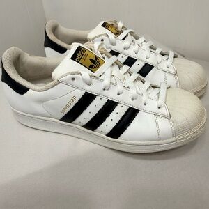 Adidas Superstar White with Black Stripes